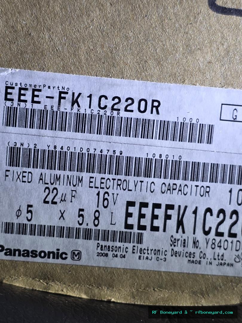 Panasonic EEE-FK1C220R 22µF 16V SMD Aluminum Electrolytic Capacitors – 10 Pack photo