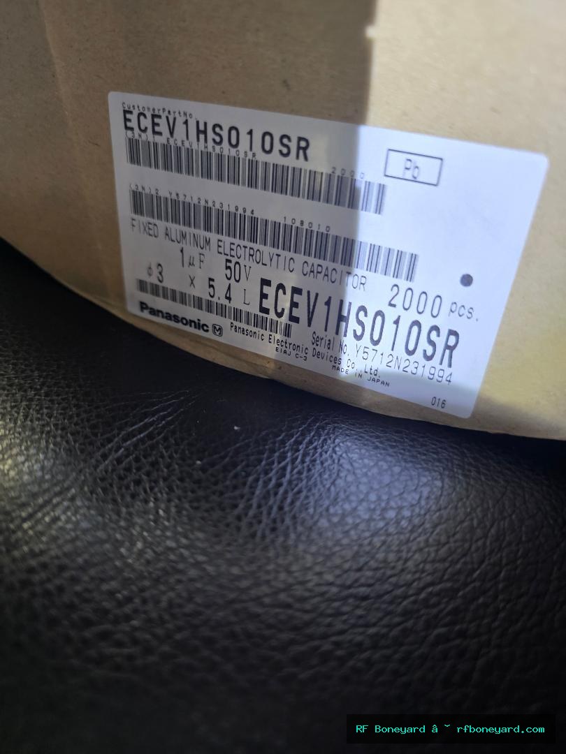 Panasonic ECE-V1HS010SR 1µF 50V SMD Aluminum Electrolytic Capacitors – 10 Pack photo