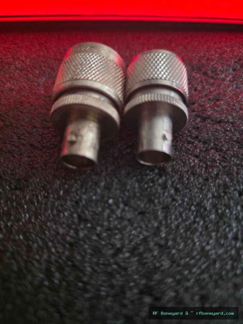 Mixed Lot of 2 Vintage RF Coax Adapters PL-259 Style to BNC and Type-N Style to BNC photo