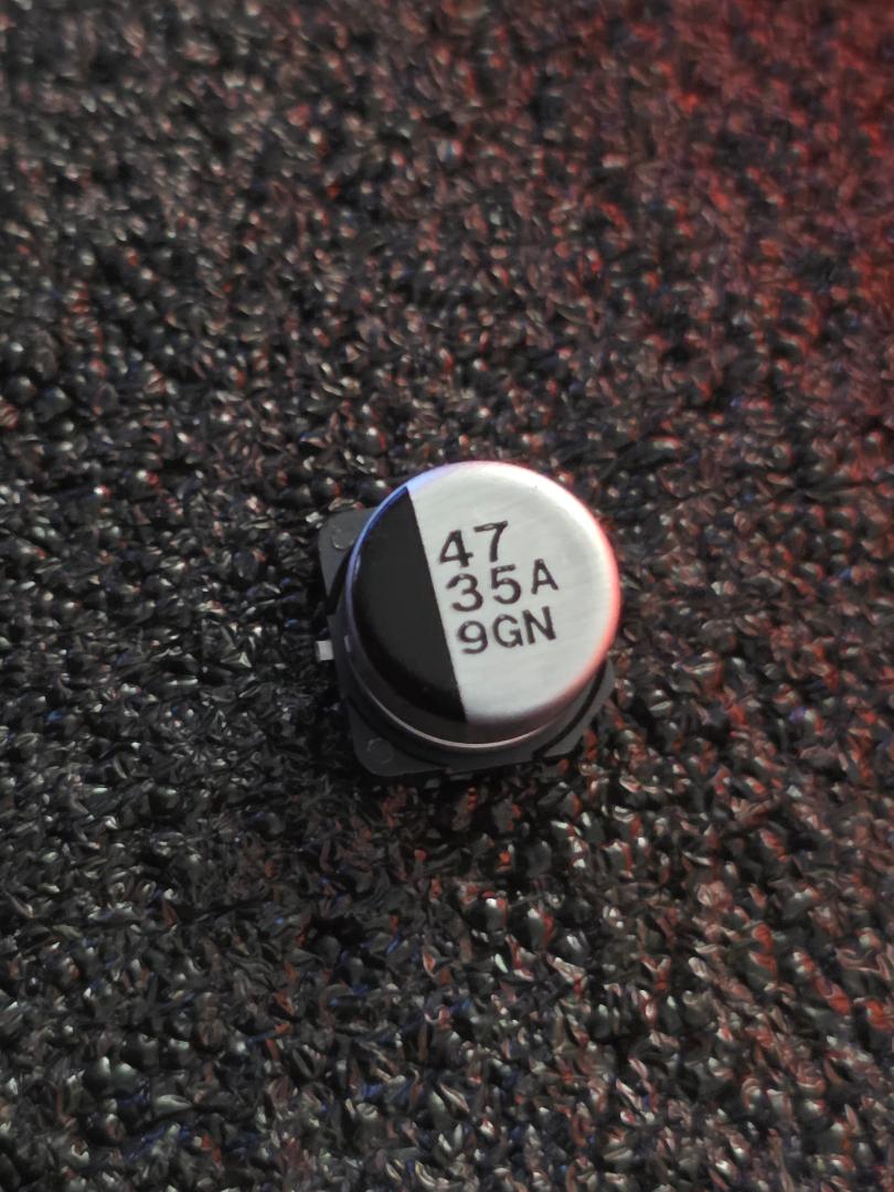 Panasonic ECE-V1VA470P 47µF 35V Surface Mount Electrolytic Capacitor - 5 Pack