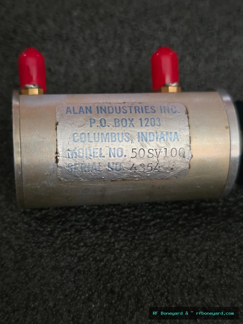 Alan Industries 50SV100 50 ohm RF Step Attenuator – 0–100 dB, SMA, DC–2 GHz Style Bench Attenuator