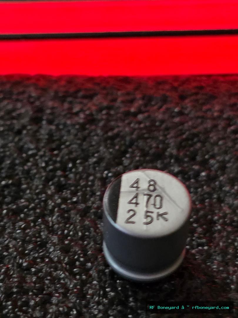 SANYO 25CV470KX 470µF 25V SMD Aluminum Electrolytic Capacitors – 10 Pack