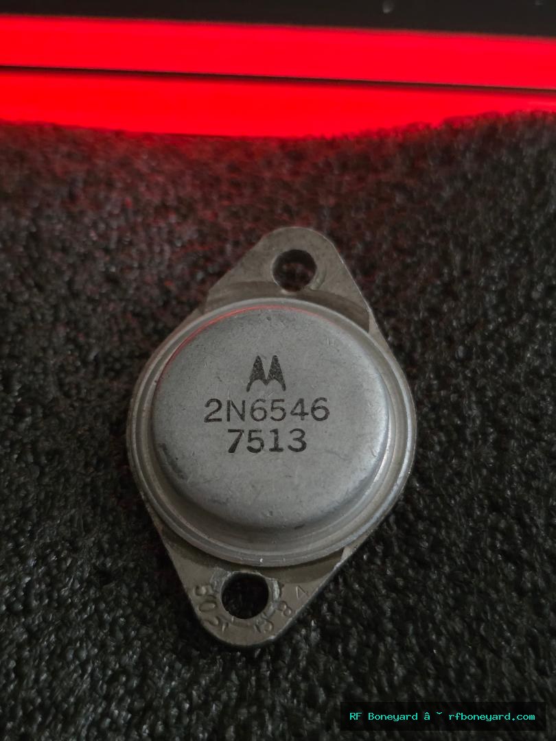 Motorola 2N6546 NPN Silicon Power Transistor TO-3 Vintage USA Semiconducto
