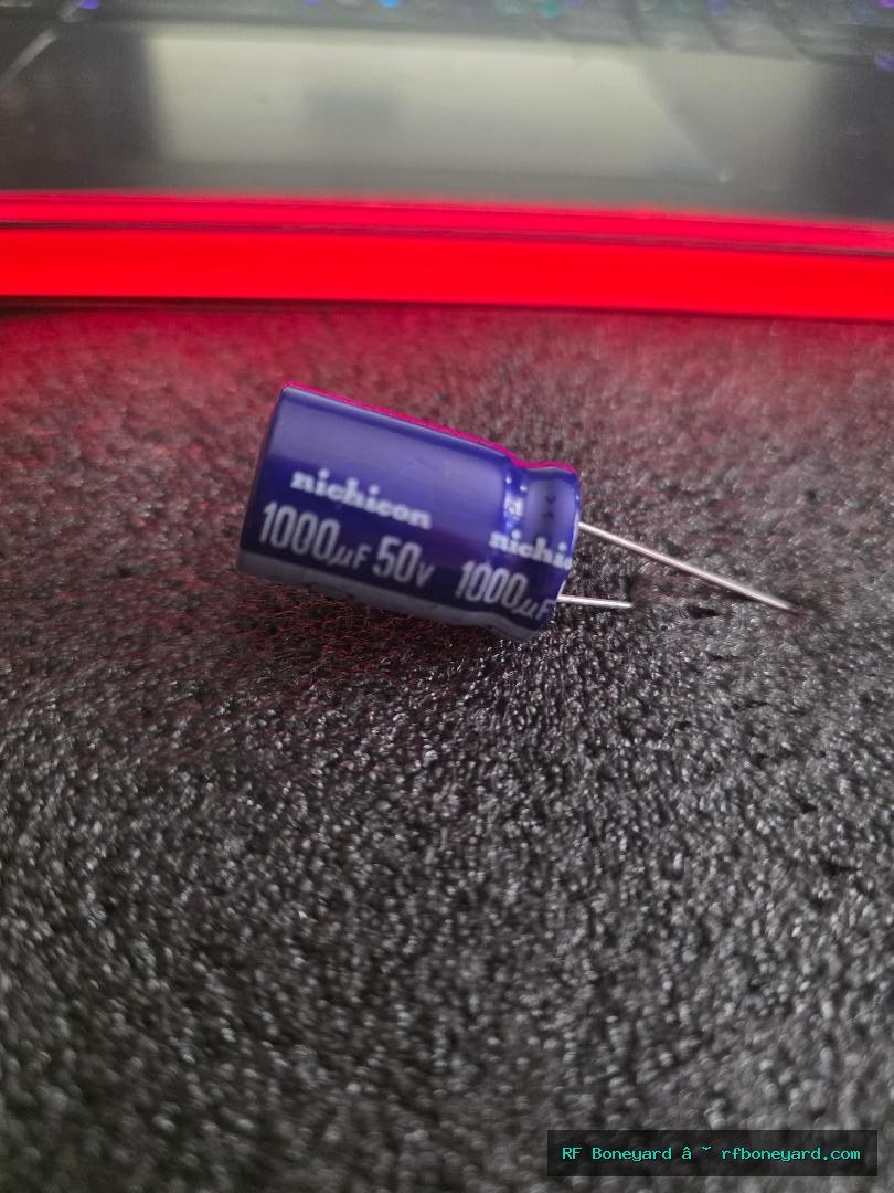 Nichicon VX Series 1000µF 50V 85°C Radial Aluminum Electrolytic Capacitors NOS - 10 Pack