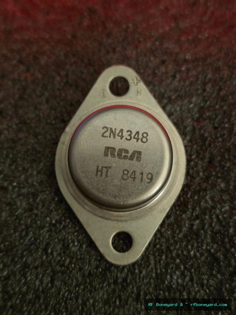 RCA 2N4348 TO-3 Power Transistor Vintage USA Semiconductor