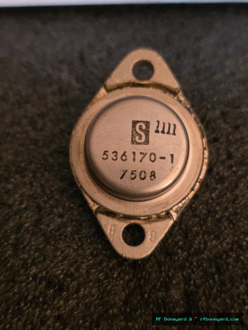 S-536170-1 Vintage TO-3 Silicon Power Transistor Military / Industrial Semiconductor USA
