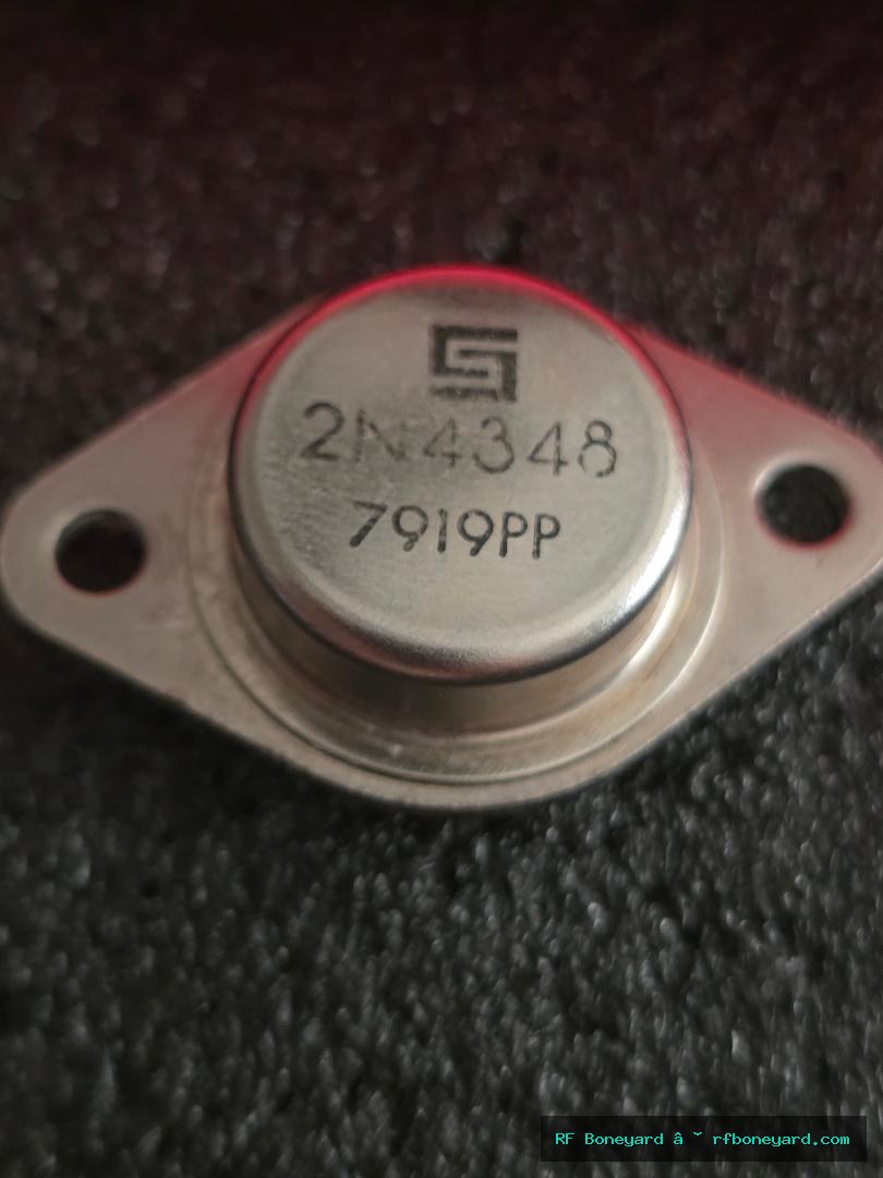 S-Logo 2N4348 NPN Silicon Power Transistor TO-3 Metal Can Bench Tested
