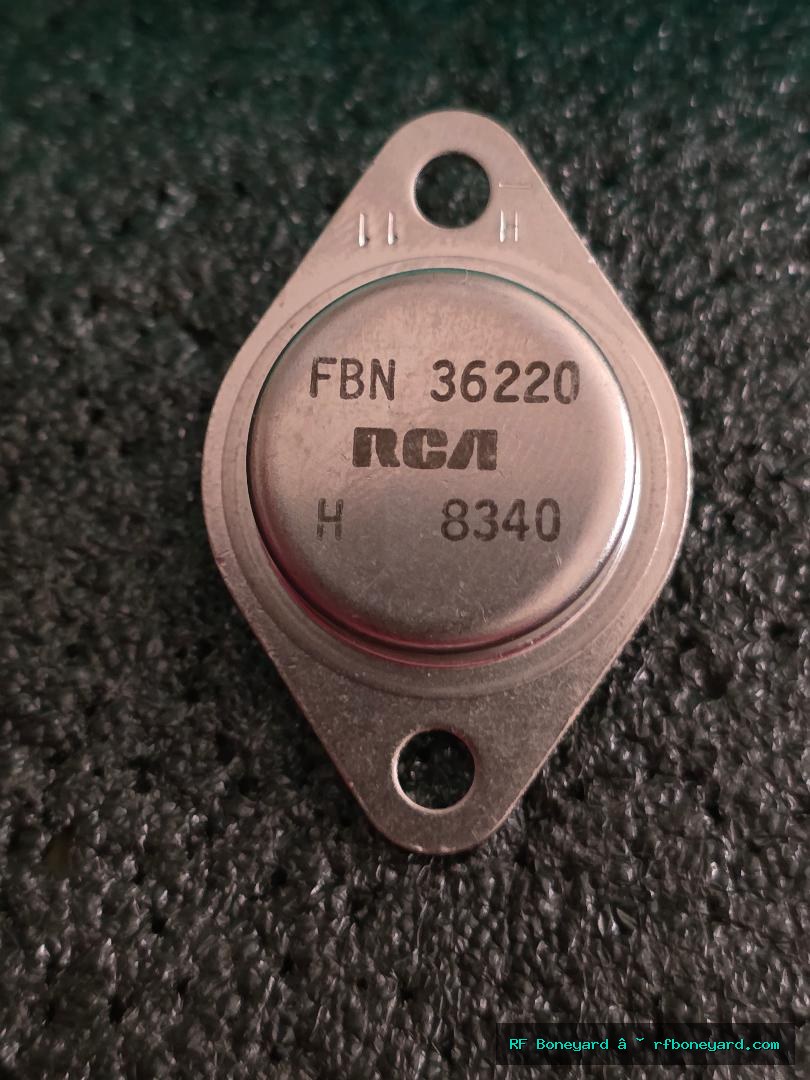 RCA FBN36220 NPN Silicon Power Transistor TO-3 Bench Tested Pull